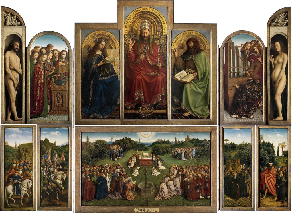 Ghent Altarpiece, also called the Adoration of the Mystic Lamb by Hubert and Jan van Eyck