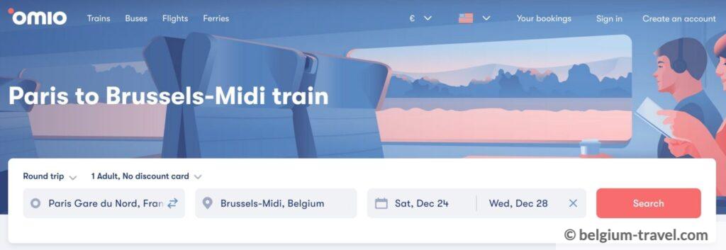 How to buy train tickets between Belgium and Paris